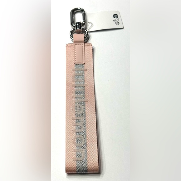 Lululemon Never Lost Keychain Wordmark PIMI SLVR Pink Mist Silver, NEW - Picture 7 of 7